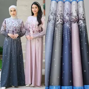 Kain Arabian Silk motif Dhubai Elegan Mewah tidak menerawang halus lembut jatuh harga setengah meter