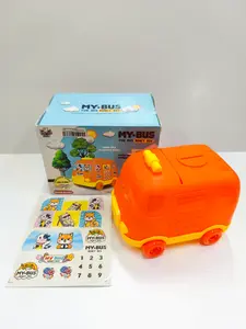 Celengan Karakter Mobil Kartun Lucu MY-BUS | Celengan Kuningan Mobil Lucu & Unik untuk Koleksi atau Hadiah