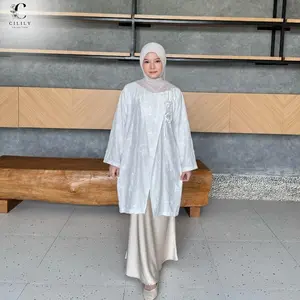 CILILY - NIRMALA TUNIK WANITA LONG ASIMETRIS PITA TUNIK LEBARAN BORDIR POLO LINEN ELEGAN