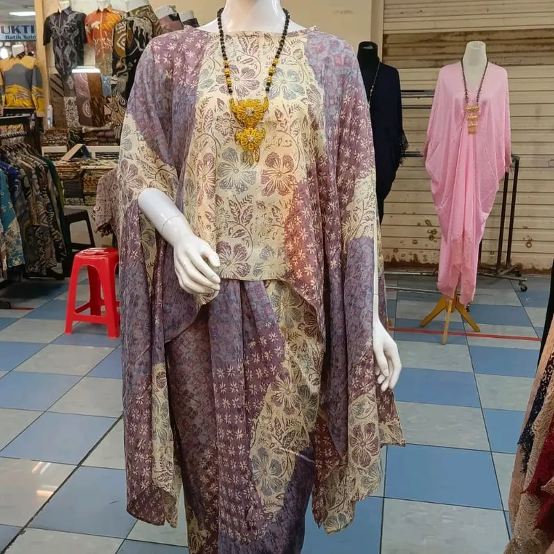 BAJU SET BATIK MODEL KALONG TANGAN BELAH VISCOSE SEMI SUTERA | ALL VARIANT | ALL COLOR | ONE SIZE Lilit 1