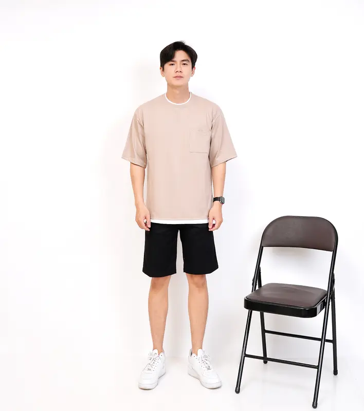 Aveexy Oversized T-shirt Korean Style Kaos Cotton Combed 24s Polos Pria Oversize Allsize 1