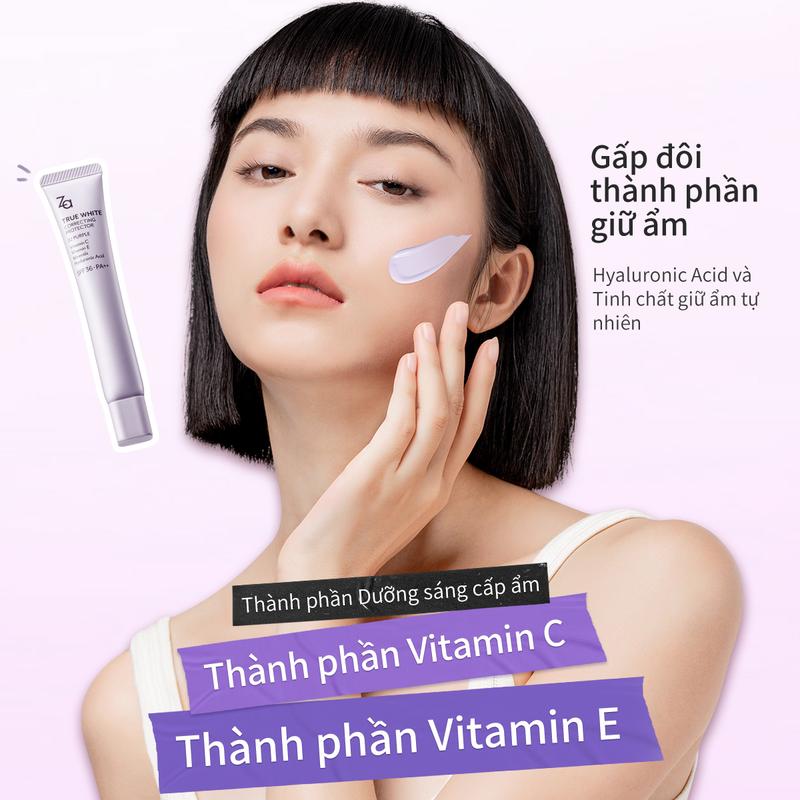 【Click To Order!!】kem lót za SPF36 PA++ Kem dưỡng ẩm lâu trôi cả ngày UV kem lót tím Makeup Primer Cosmetic Nữ Mỹ Phẩm Trang Điểm 5