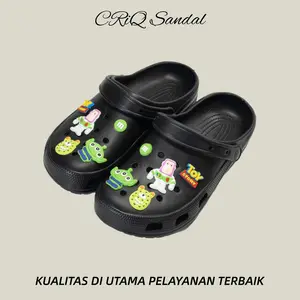 CRIQ - Sandal Sendal Kartun Toy Story | Hole Shoes Kualitas Premium | Sandal Wanita Pria Empu Lembut | Sendal Pantai Casual Nyaman