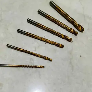 【COD】Titanium Plating Mata Bor 6 Pcs/Set Gergaji Kayu Plastik Bes Potong Power Drill HSS Steel Woodworking Drilling Cut Grooving