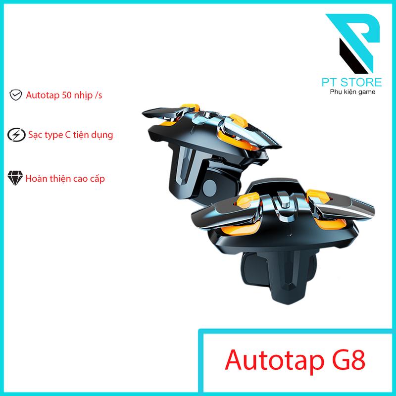 Nút bấm chơi game Autotap G8 - Tốc độ tap lên tới 50 nhịp s - Chơi game pubg ff cod.... - Sạc type C tiện lợi