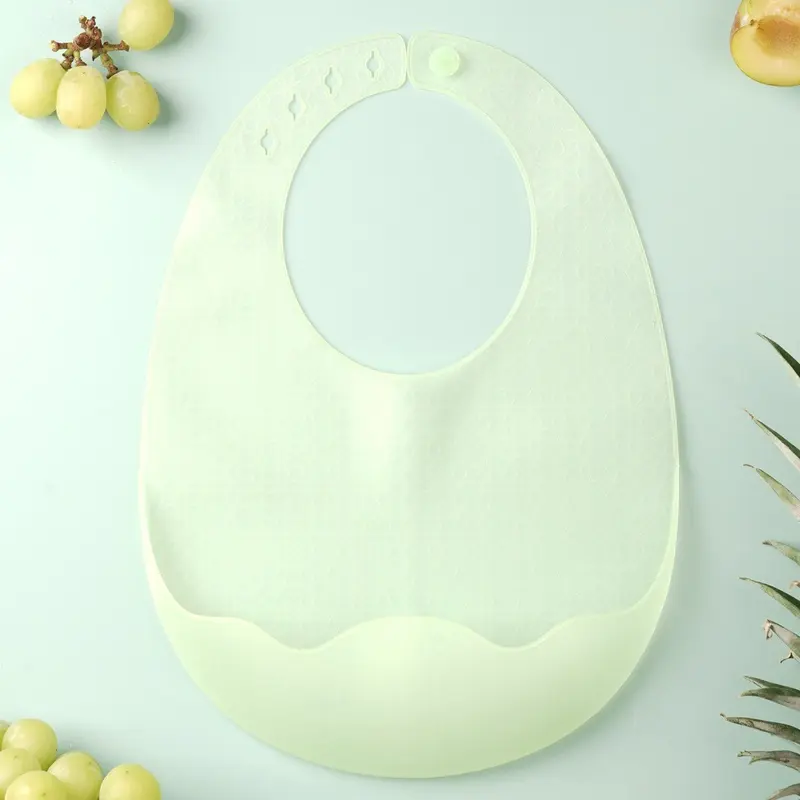 Silicone Light Bib Celemek Silikon Bayi Slabber Bayi MPASI Bib Silicon Baby / Premium Baby Silicone 4