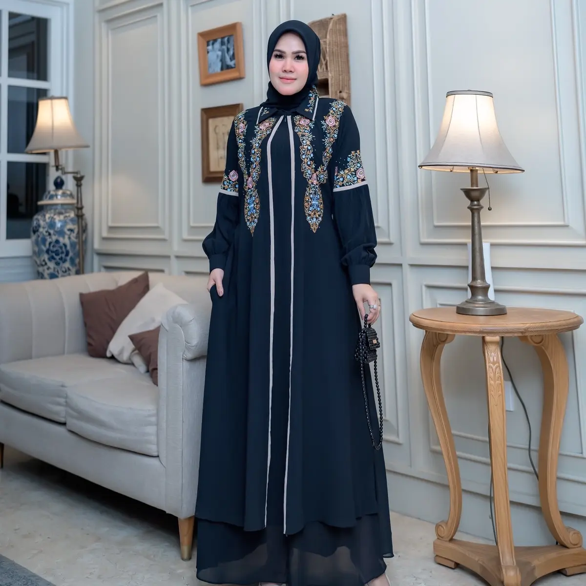GAMIS ALINA GRATIS HIJAB BORDIR GAMIS GRATIS HIJAB CERUTY BEBAYDOL GAMIS MEWAH kondangan//  syari  mewah  Payet Wanita Dewasa Pesta Muslim Khimar Lebaran Dress Hitam Ceruti Simple Remaja GAMIS SET HIJAB CERUTY BORDIR TERLARIS//GAMIS SET KEKINIA