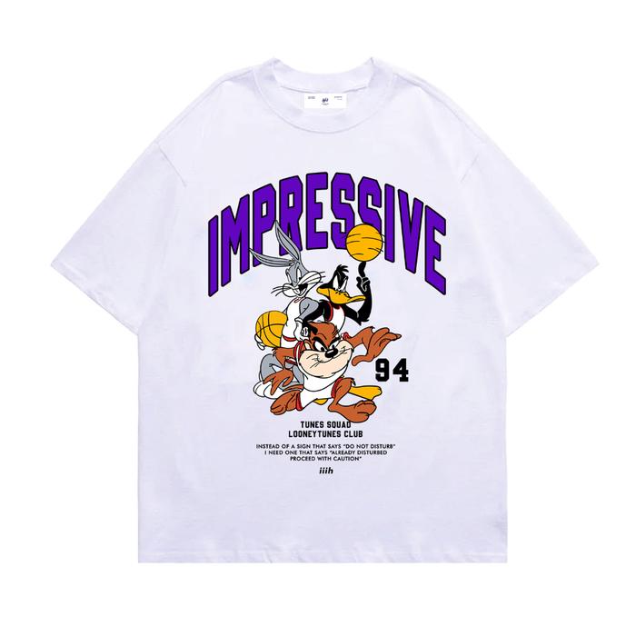 Gambar HEARTNESS Kaos Streetwear Pria Wanita Lny Tns | T-Shirt Vintage Unisex White Cotton Combed 24s - S dari Heartness.id Kab. Bandung Tokopedia