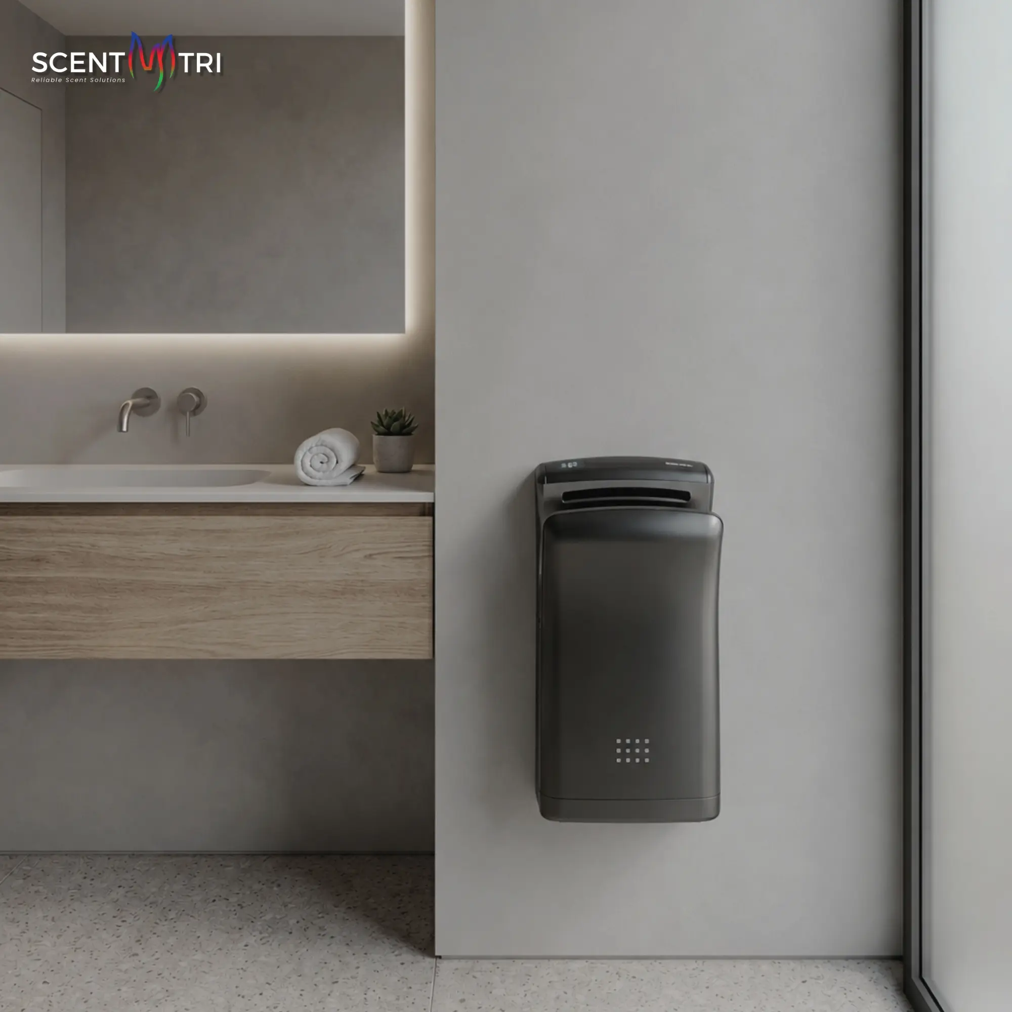 Hand Dryer VIP Scenttri - Mesin Pengering Tangan Cepat Sensor (Wall Mount)