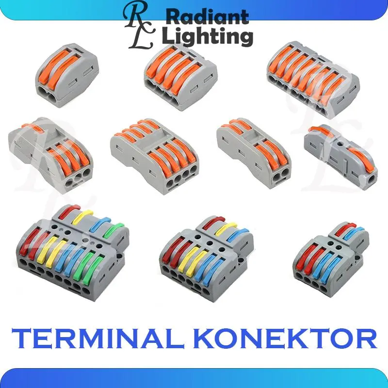 Terminal Block Konektor Kabel Listrik PCT Wago Penyambung Split Wire Connector Cable