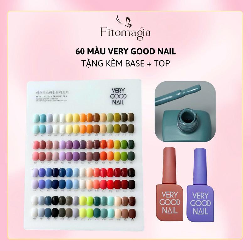 [VERYGOOD CỔ THẤP][TẶNG BASE & TOP] Set sơn VERYGOOD 60 màu FullBox + kèm bảng màu Nữ Women Sơn Gel