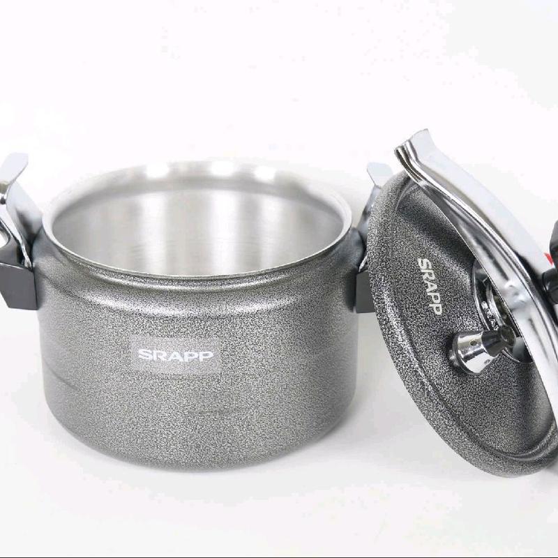 SRAPP Nồi Áp Suất 4 Lít Hợp Kim Nhôm Bền Đẹp Tay Cầm Nhựa Cách Nhiệt. Màu:Đen…