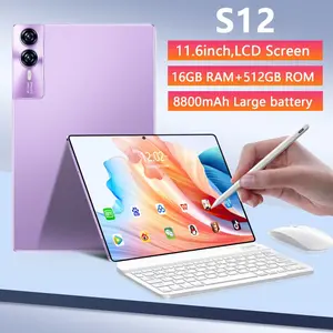 【Bisa COD】Tablet S12 Pro 11.6inch [16GB+1TB] |120hz Pro Layaknya PC | OLED Real Color FullView Display | Ultra-tipi Tablet hp tablet advan AirPad Tablet 6 Murah Tablet Murah hp Android Tablet PC Belajar Menggambar Gaming Kartu Layar Wifi