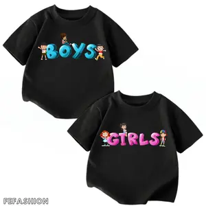Kaos Anak Laki Laki Perempuan Boys Dan Girls Usia 2-16Tahun Kaos Oblong Anak Unisex Cowok Cewek