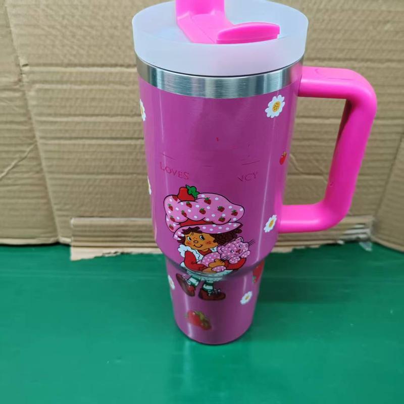 Product Introduction of New car thermos 304 stainless steel straw high-quality 40oz water cup large-capacity ice cup 2