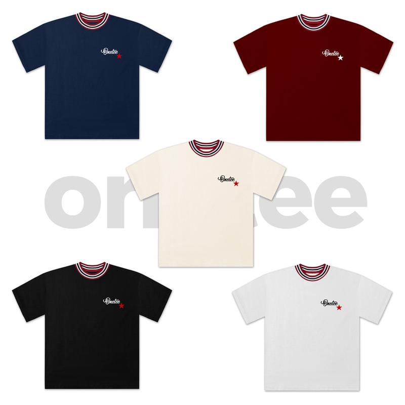 Áo Thun Local Brand Unisex OneTee Cổ Sọc NGÔI SAO Form Rộng Tay Lỡ Nam Nữ Cổ…