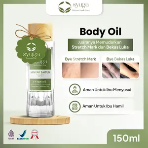 (EXCLUSIVE CREATOR) Syuga Minyak All Series (Zaitun, VCO, Argan, Jojoba) 250ml & 150ml - Stretchmark Oil dan Bekas Luka | Minyak Pijat | Body Oil | Parfume Body Oil | Menghidrasi Kulit | Kulit Sensitif | Memperbaiki Kulit | Vitamin E