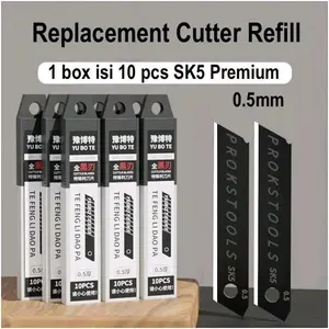 CUTTER REFILL 1 BOX ISI 10pcs SK5 PREMIUM