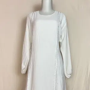 Melissa Dress dengan Detail Benang Elegan dan Lengan Panjang untuk Tampilan Mewah