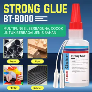 Gulue Lem Berbasis Minyak GT-B000 Strong Glue Transparan dan Kuat untuk Kayu Logam Kulit dan Keramik Perekatan Transparan dengan Ujung Pengembusan Khusus untuk Aplikasi Presisi