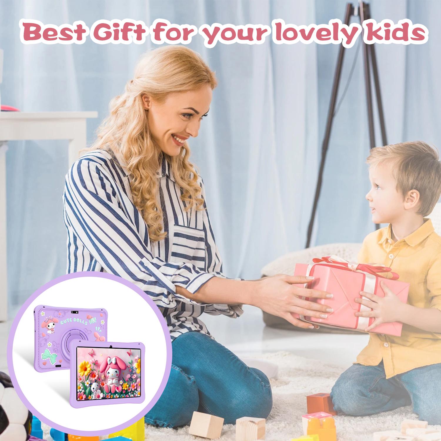 TAGOCHI Tablet Anak Baru 10.1 inch (RAM 12GB+ROM 512GB) Tablet Android Edukasi FHD+ Eye Comfort Display Wifi 5G Dual SIM Kids