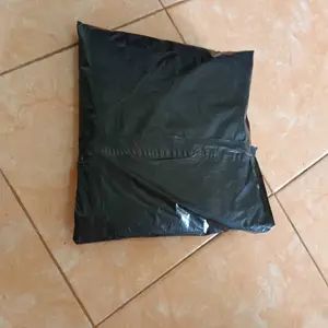 Jas Hujan Model Hoodie  Pria Dan Wanita Dewasa Bahan PVC Waterproof Tebal Anti Rembes