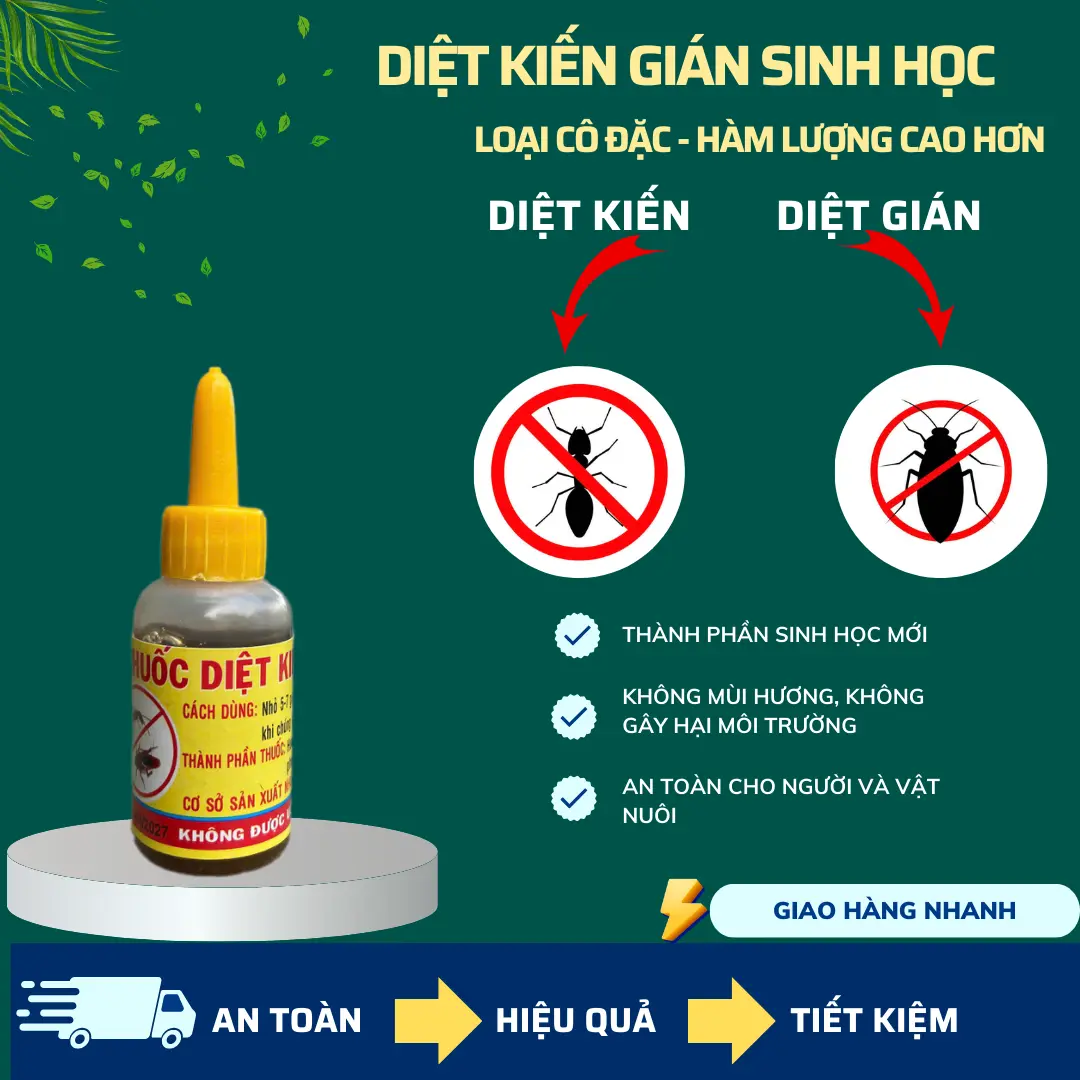 10 chai chất lỏng diệt trừ Kiến và Gián sinh học , thân thiện với môi trường, an toàn cho người và vật nuôi