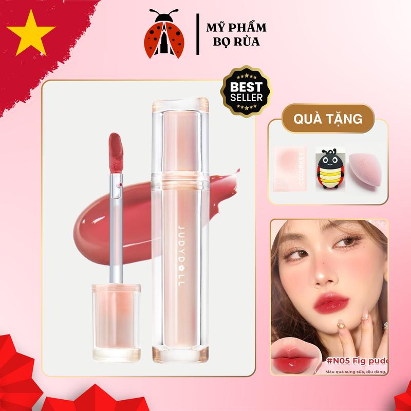 [KOC/KOL] Son bóng JUDYDOLL iced tea watery tint căng mọng màu sắc tự nhiên bền màu 3,6g son judydoll Trang Điểm Cosmetic judydoll n05 Nữ Mỹ Phẩm