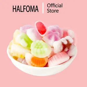 HALFOMA - JELLY GUMMY HALAL VIRAL! Rasa Buah Asli, Kenyal & Segar. Cemilan Kekinian Dewasa & Anak Varian Rasa Buah Campuran