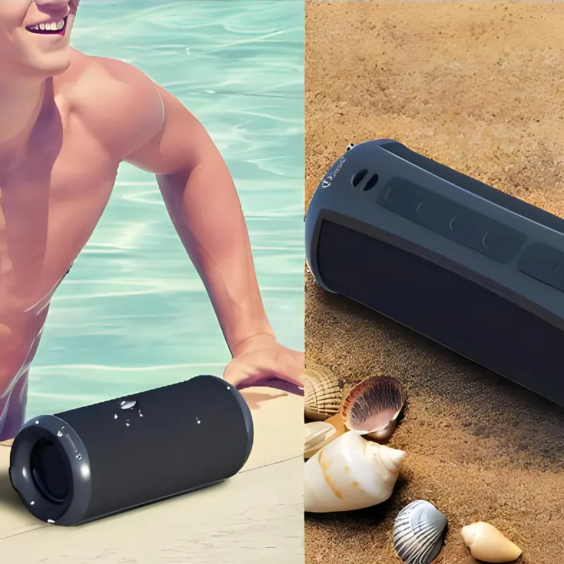 Speaker Bluetooth Super Bass KISONLI Q5S IPX5 TF Card Portable Audio Wireless Tws 1