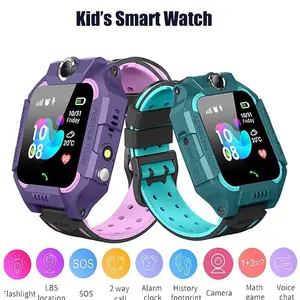 【100% Ori-COD】Smartwatch anak Z6-Q19 1.44 Inci Jam tangan pintar Watch Children asli Kamera ganda 360 derajat flip lP67 tahan Menelepon-GPS-SOS Smartwatch anak 700mAH bateraiberkapasitas Waterproof kids SmartWatch