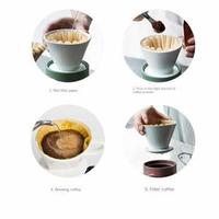 Gambar Wave Filter Paper 100 PCS 200mm 4-8 Cups - AR1 - PUTIH dari Tadi Pagi Coffee Roastery Kota Depok 3 Tokopedia