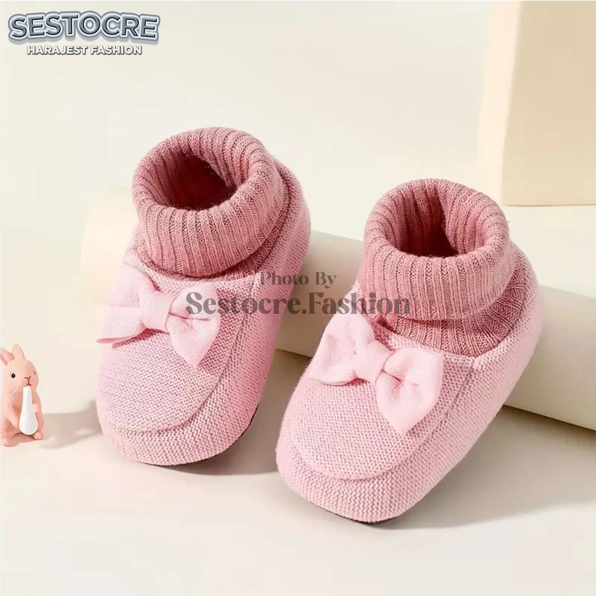 Sepatu Anak Bayi Perempuan Kaos Kaki Bayi Terlaris Usia 0 - 12 Bulan Baby Shoes Prewalker Newborn Nyaman Hangat Di Kaki Anti Slip - Bisa COD