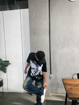 Product Review of Boxy Fit Crop T-shirt Oversize Pria Dewasa Woopie Project Hitam Stripe Katun 20s 200gsm Lembut | Atasan Kaos Skena Oblong Santai Motif Keren Baju Distro Cowok Lengan Pendek from 6**6 0