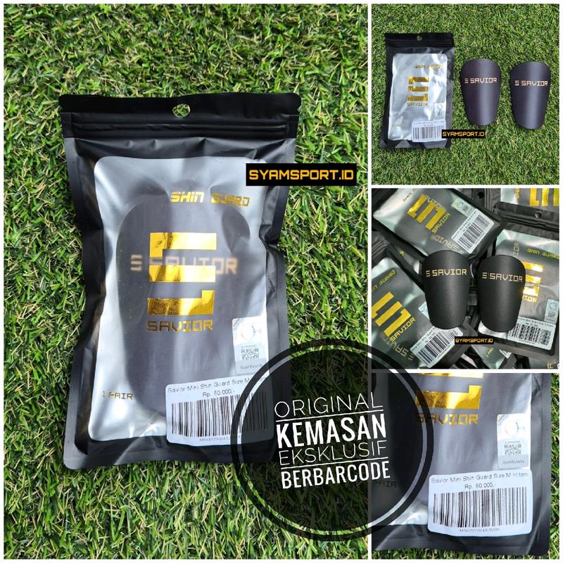Deker Mini Sepakbola | Deker Futsal ORI Savior Mini Hitam Dop | Shin guard Deker Sepakbola Futsal | Deker Tulang Kering Mini | Shin guard Sepakbola 0