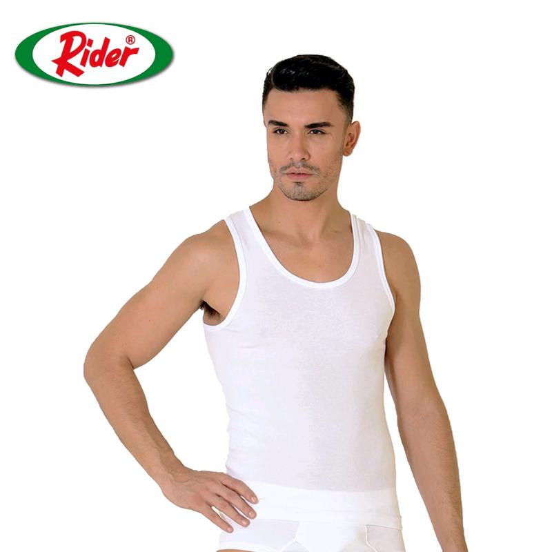 3 Pcs singlet Rider R 123b / R 123 b kaos dalam singlet pria dewasa salur bahan katun nyaman Tank 3