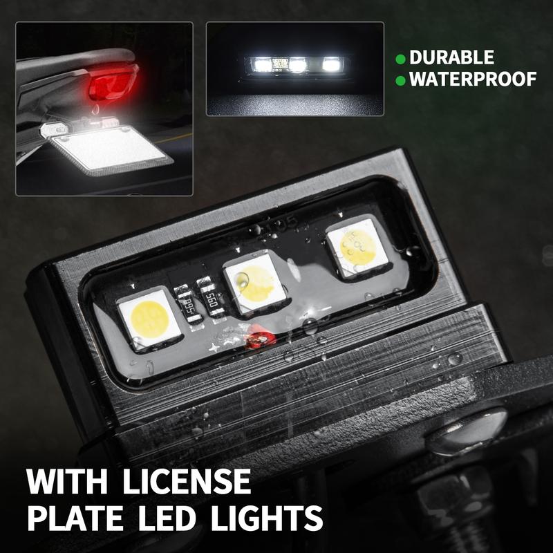 Ultrasupplier-Bộ khử Fender đuôi gọn gàng, giá đỡ biển số t với đèn hậu LED cho Honda CB125R, CB150R, CB250R, CB300R-2021 5