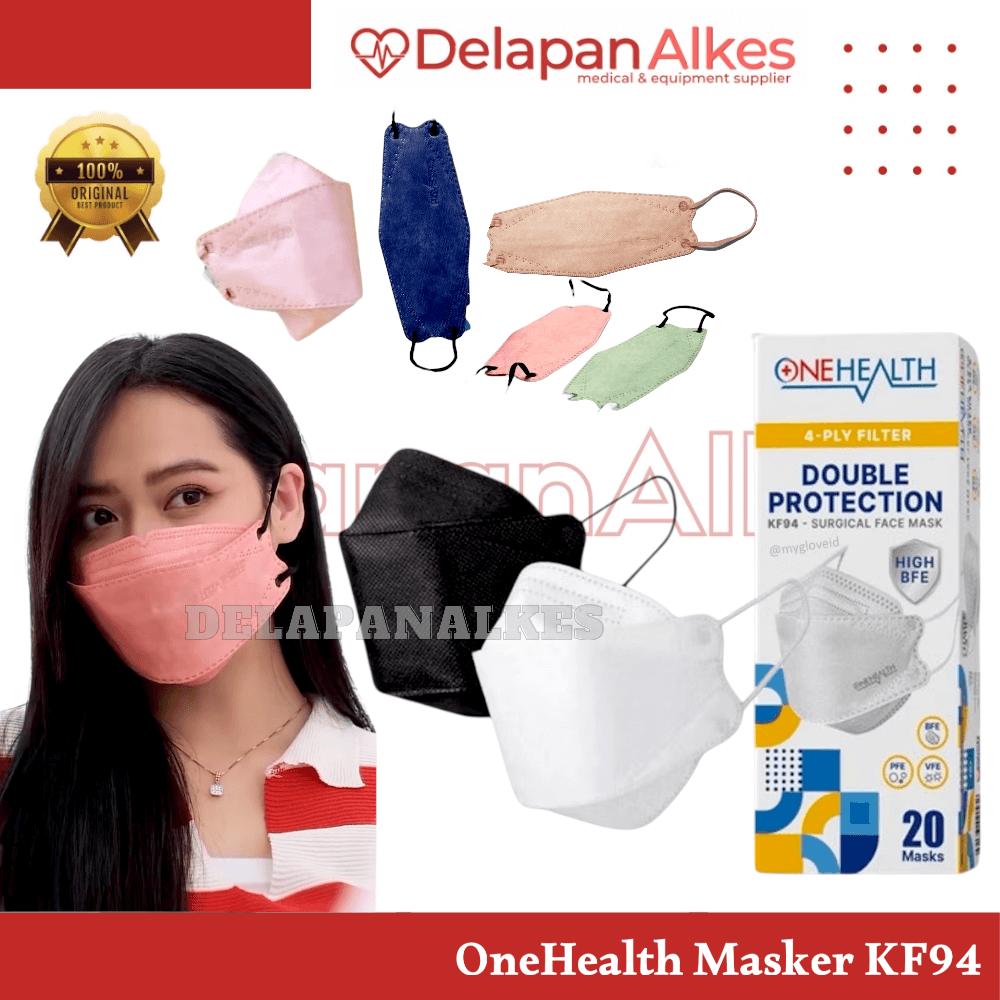 Onehealth Masker Medis KF94 4 Ply Per Box isi 20 Pcs Surgical Face Mask KF 94