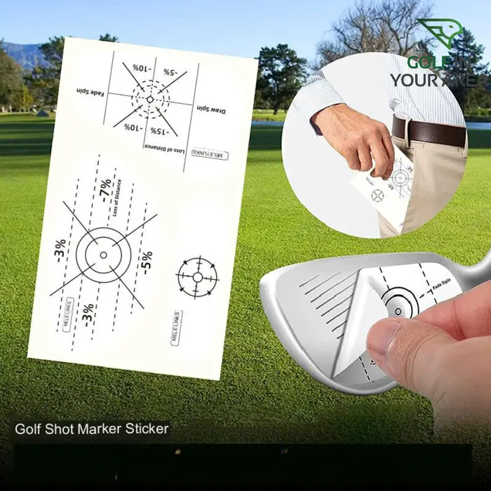 MELE LINKS Wood Clubface Sticker Label Impact