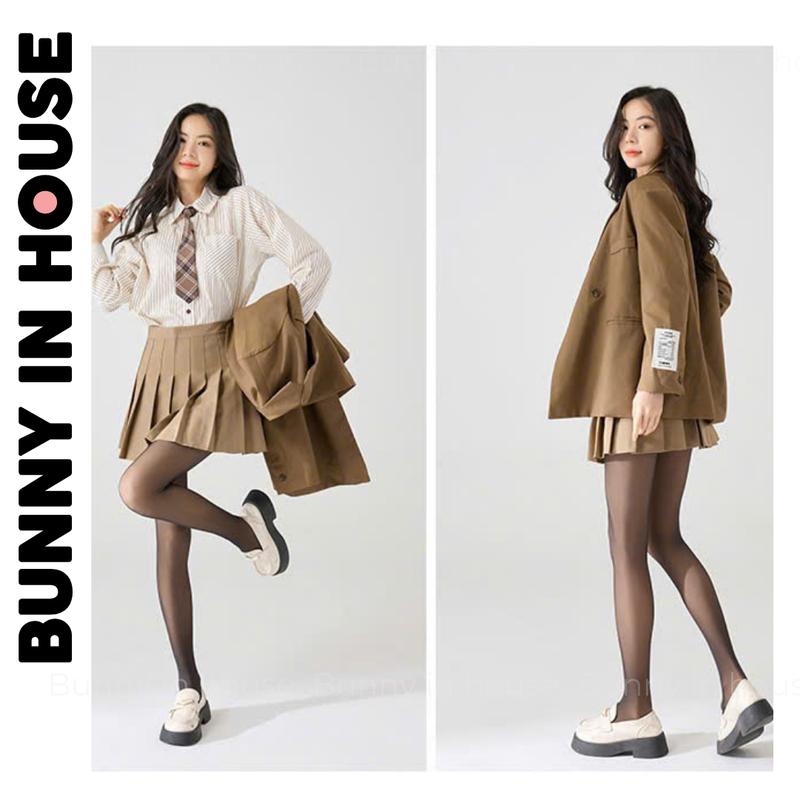 Quần tất 1 lớp lót nỉ chống rách BUNNY IN HOUSE T05 Màu Đen Nâu Tây (45-62kg, M5-M7, Mặc>10*C) che khuyết điểm tốt không Lộ Viền Đùi, Chống Xước - Hiệu ứng 4D thật chân | BigBuy360 - bigbuy360.vn