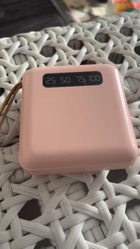 Product Review of 【COD】Hot Sale 20000mAh Mini Power Bank with 4 USB Ports Fast Charging and LED Display, Portable for iOS/Android Phone Charging - Power Bank Charger Pink (Free Shipping) from i** 1