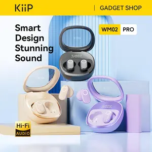 [SPECIAL LIVE] KiiP WM02 Pro TWS Headset Bluetooth Earphone Mini Earbuds Handsfree dengan Smart LED Display Case
