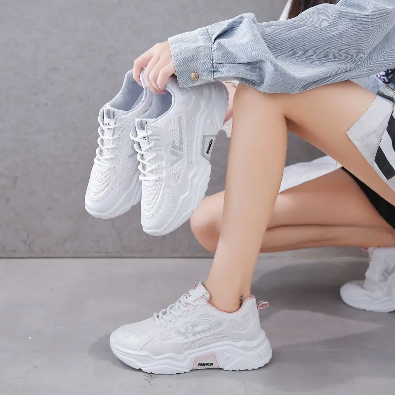 Cani "Free Box" (Size 37 - 42) Jiwoo Sepatu Wanita Sneakers Bertali Kasual Fashion Sport Anti Slip 9003 3