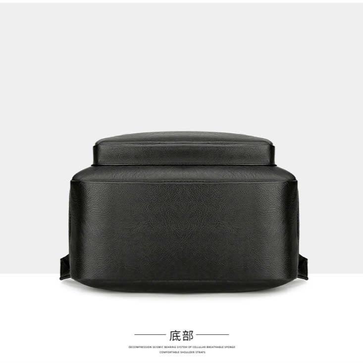 Balo da cao cấp nam nữ unisex, Túi Bụi thời trang đi học đi làm, chất liệu da Pu, ngăn để laptop máy tính 15,6 inch 4