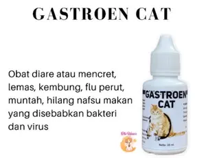 (The Ham's) Gastroen Cat Obat Diare Mencret Lemas Kembung Flu Perut Muntah Hilang nafsu makan