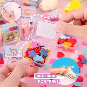 ( Per Pak ) Sabun Kertas Cuci Tangan Lembaran Motif Lucu Simple Hand Soap