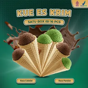 COD Halal Kue es krim Korea/Sarapan untuk anak/rasa cokelat dan pandan/makanan ringan/camilan enak