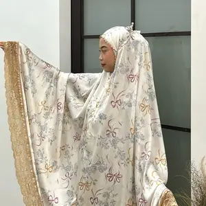 ALFARISHI - Mukena Silk Dewasa 2in1 Motif Selena Mukena Lembut Mewah Cantik Mukena Premium dengan Desain Elegan dan Nyaman