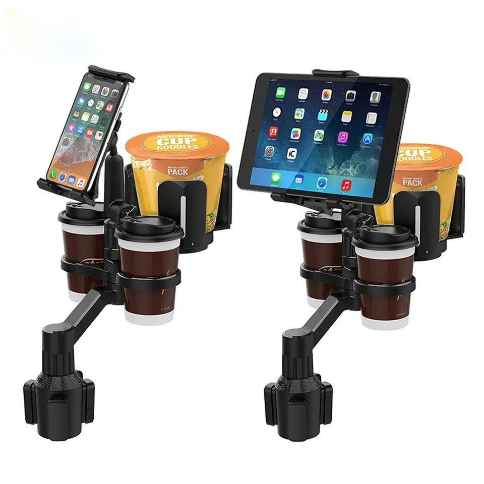 Niversal Car mobile phone bracket Auto Cup Holder Expander Tray For Foods Beverage Coffee Mobile Navigation Bracket Dining Table