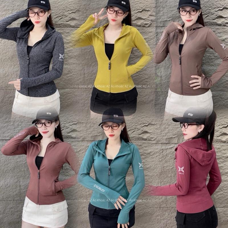 36-70kg Áo Khoác Thể Thao Nữ Form Lỡ Ôm Body Vải Thun Dệt Kim Quảng Châu DK-TA . Áo Khoác Nữ Tập Gym Yoga Chạy Bộ. Đồng-Sport Áo Thun